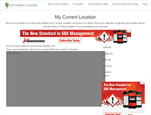 Tablet Screenshot of mycurrentlocation.net